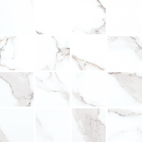 Nicola in Ultra White Matte 3x3 Mosaic