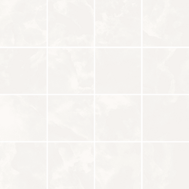 Elegance in Bianco Polished 3X3 Mosaic Tile flooring by Proximity Mills