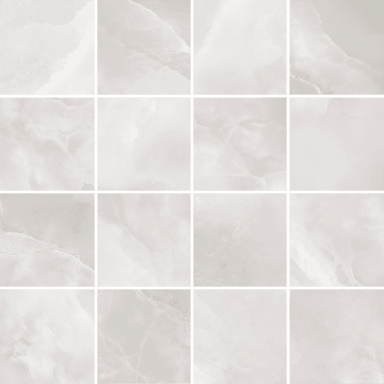 Elegance in Grigio Matte 3X3 Mosaic Tile flooring by Proximity Mills