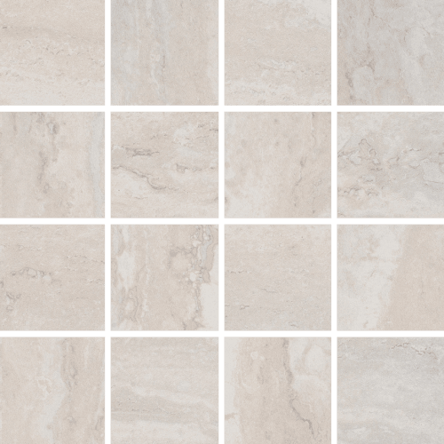 Isola in Ivory 3X3 Matte Mosaic Tile flooring by Proximity Mills