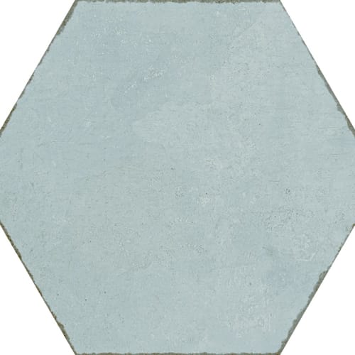 Tuscany in Blue Hex Tile flooring by Proximity Mills