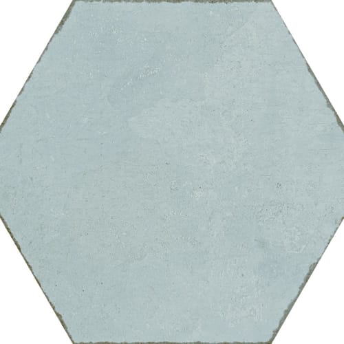 Tuscany in Blue Hex Tile flooring by Proximity Mills